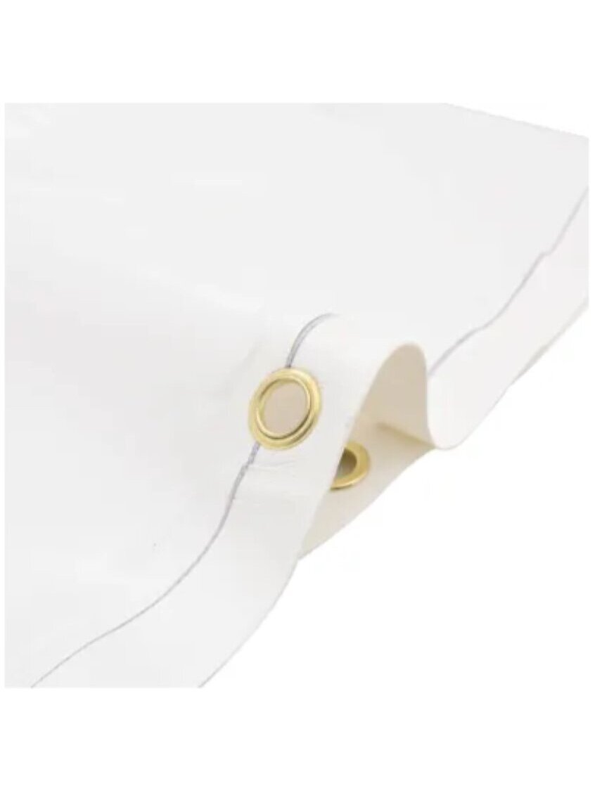 Tarpaulin, white color, 2.5 × 4.5 m, 650 g/m² 4 Tarpaulin, white color, 2.5 × 4.5 m, 650 g/m² 4