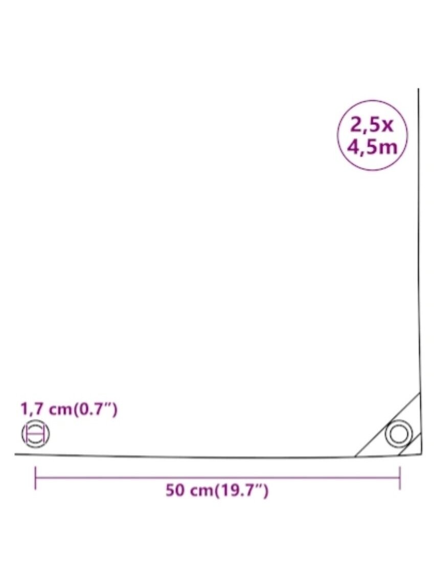 Present, valge, 2,5 × 4,5 m, 650 g/m² 1