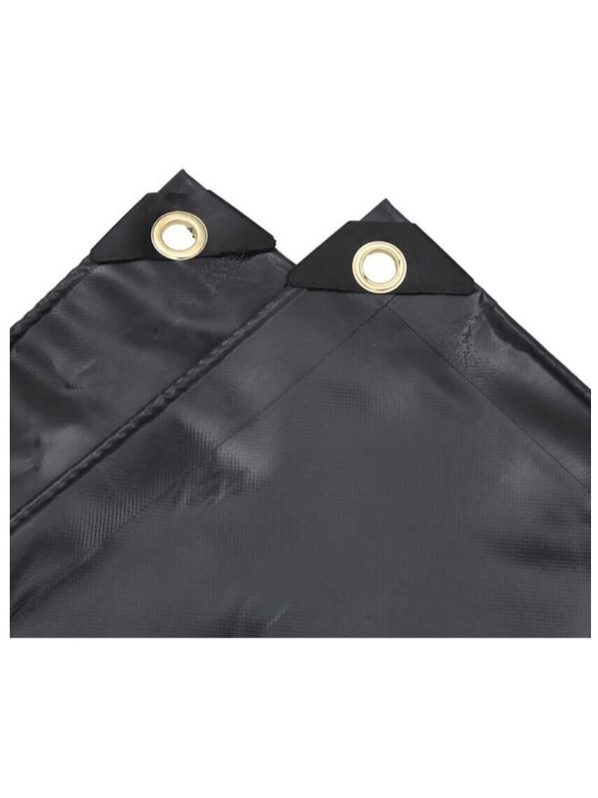 Tarpaulin, anthracite color, 2.5 × 4.5 m, 650 g/m² 5