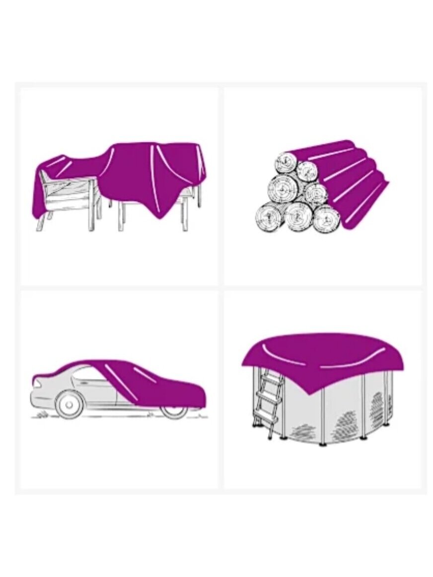 Tarpaulin, white color, 2.5 × 4.5 m, 650 g/m² 2 Tarpaulin, white color, 2.5 × 4.5 m, 650 g/m² 2