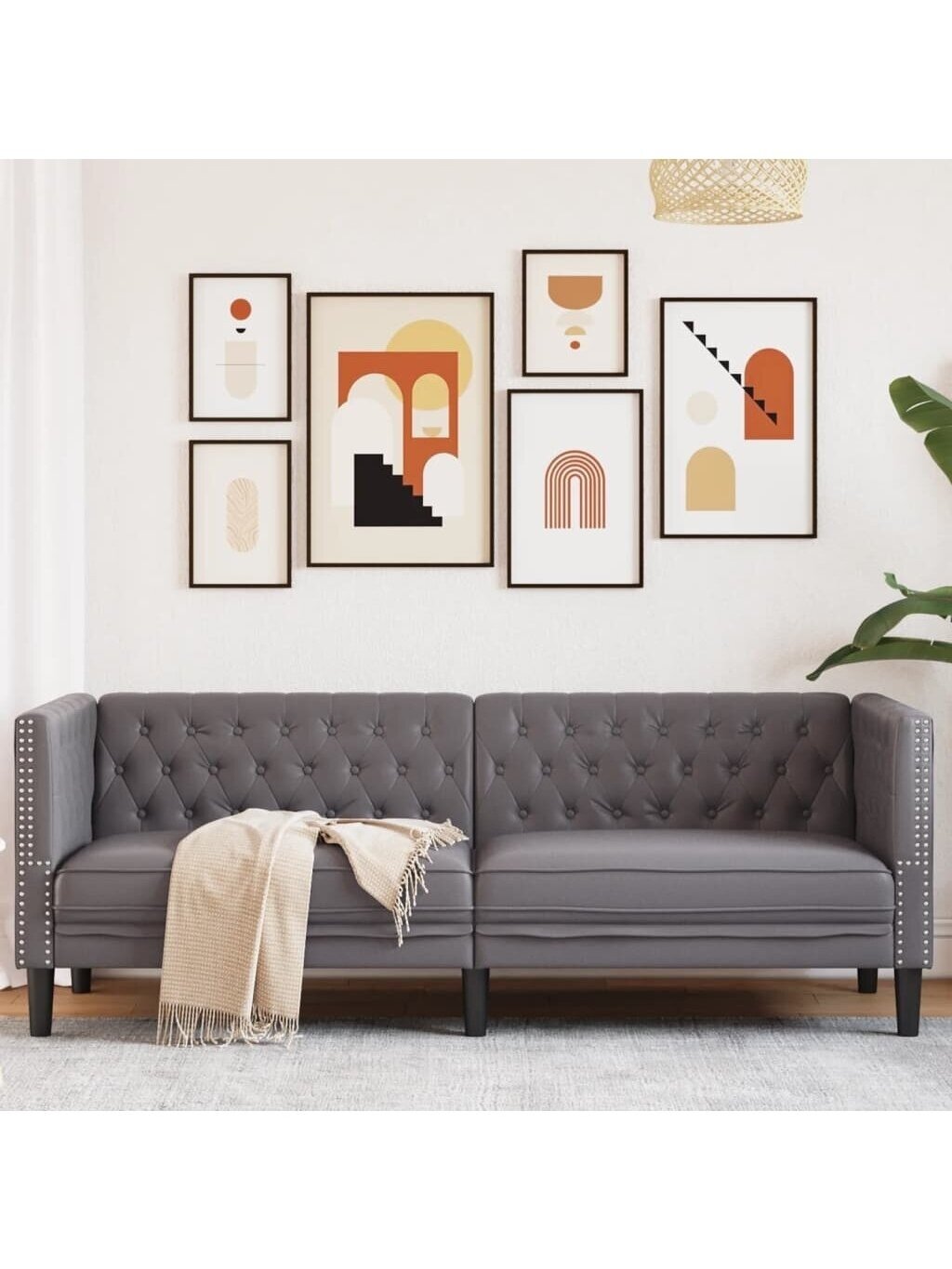 3-Seater Chesterfield Sofa