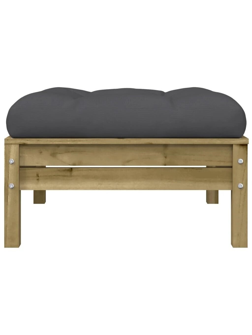 Three-seater garden sofa with cushions and footrest 10