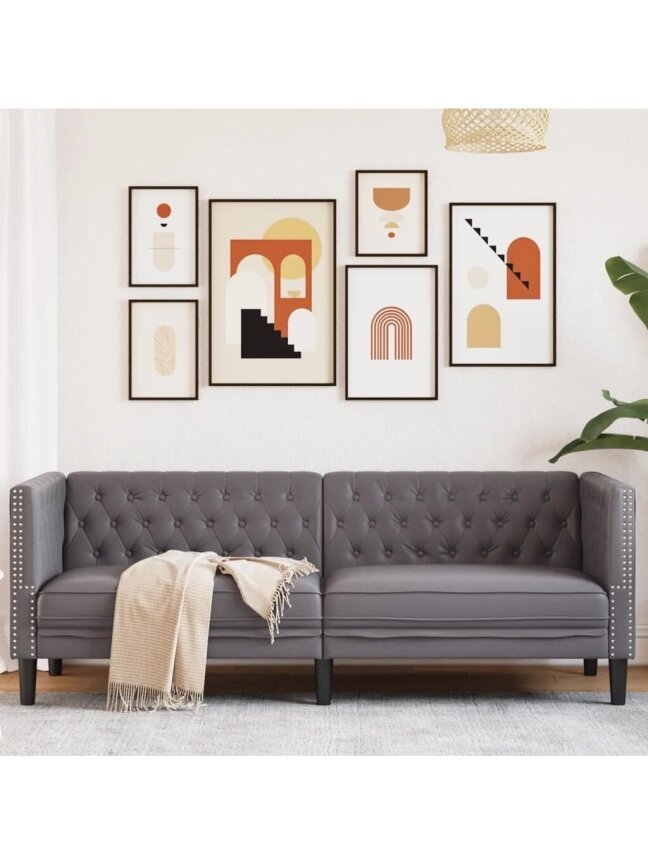 3-Seater Chesterfield Sofa
