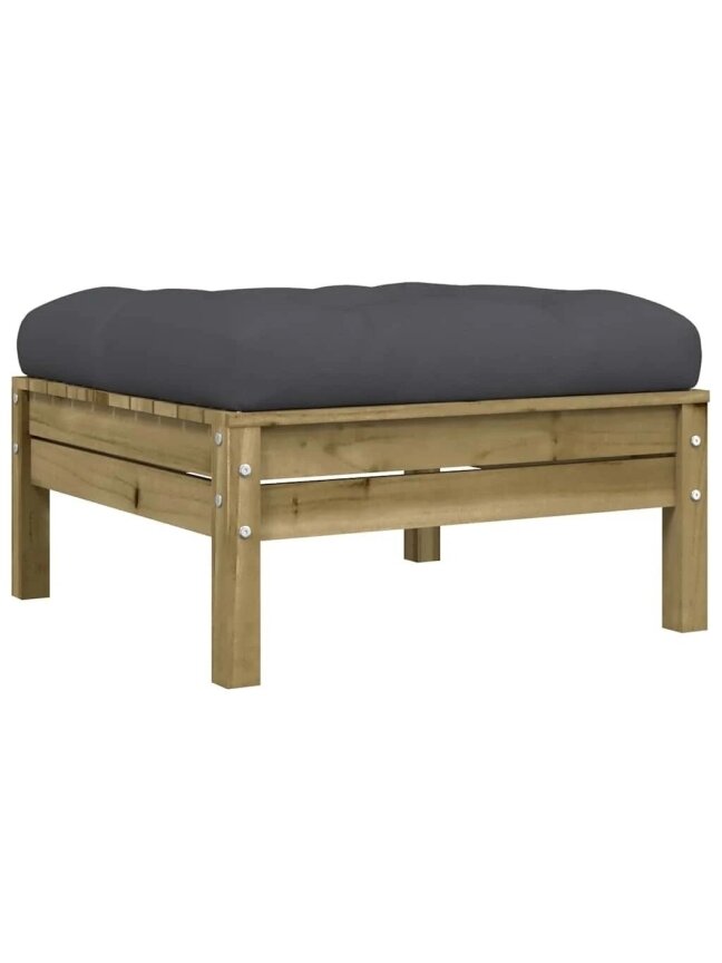 Three-seater garden sofa with cushions and footrest 9 Three-seater garden sofa with cushions and footrest 9