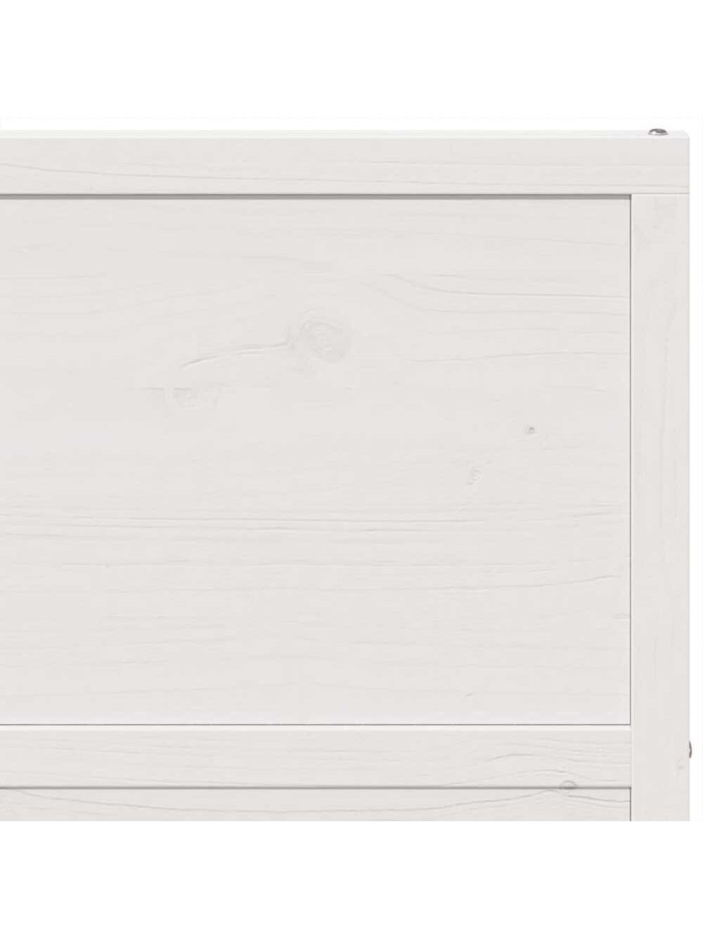 Barn Style Door, White, 80x208 cm, Solid Pine Wood 2