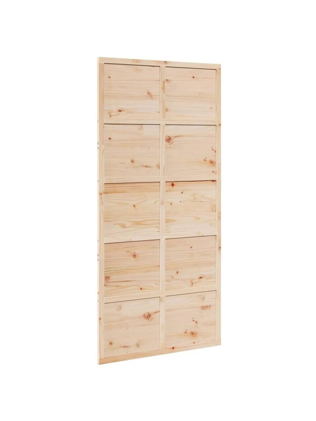 Barn-Style Door, 100x208 cm, Solid Pine Wood 1