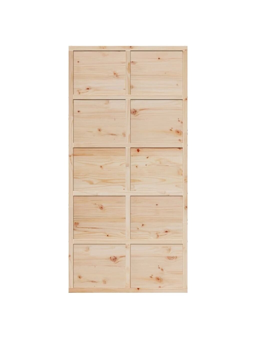 Barn-Style Door, 100x208 cm, Solid Pine Wood 3