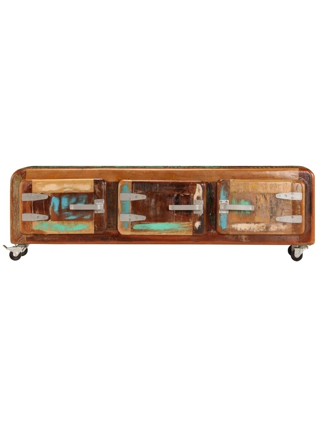 TV spintelė, 120x30x37cm, perdirbtos medienos masyvas
