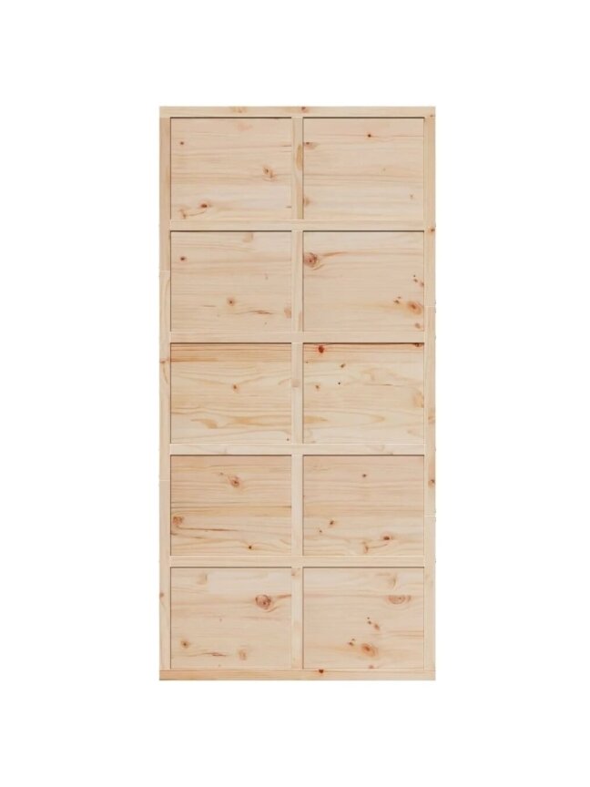 Barn-Style Door, 100x208 cm, Solid Pine Wood 3