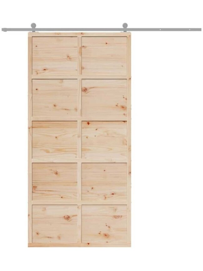 Barn door, 100 × 208 cm, solid pine wood 1