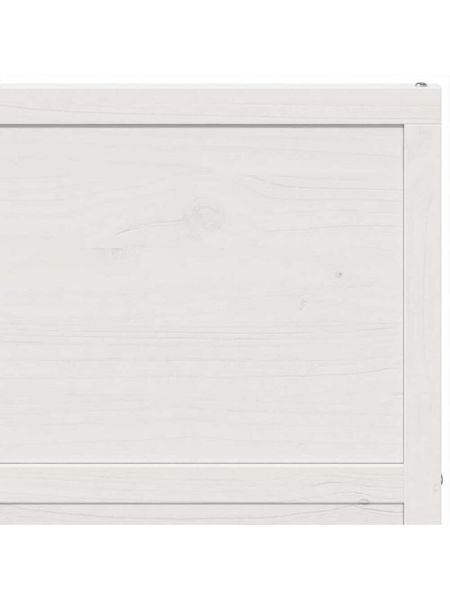 Barn Style Door, White, 80x208 cm, Solid Pine Wood 2