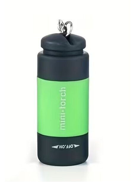 USB uzlādējams mini lukturītis ar atslēgu piekariņu — īpaši spilgts (dzeltens, zaļš, melns) 6