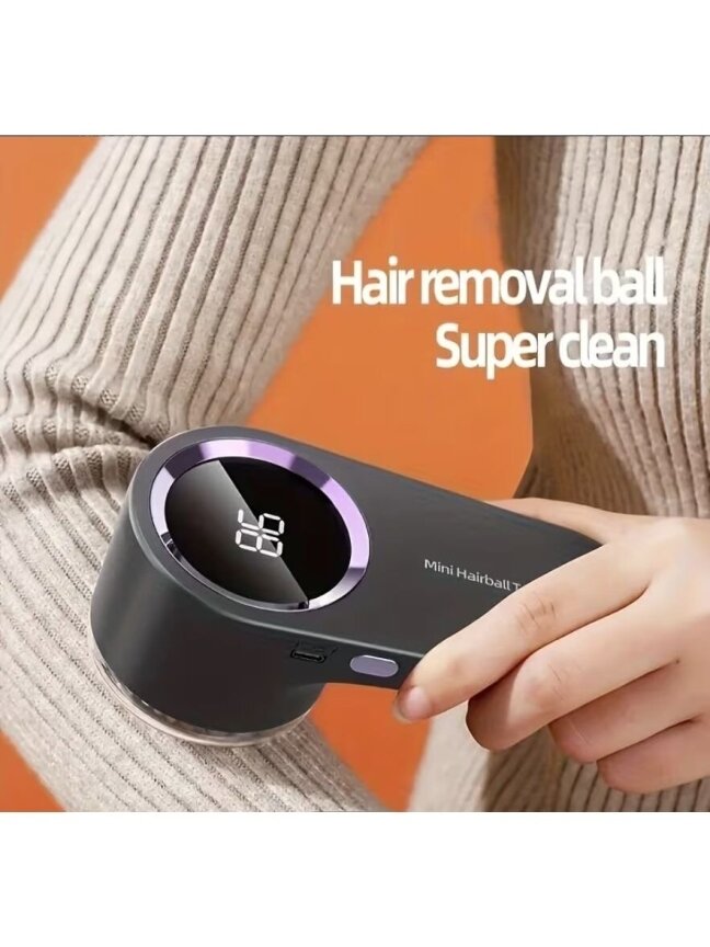USB rechargeable fabric lint remover with digital display and long-lasting battery 4
