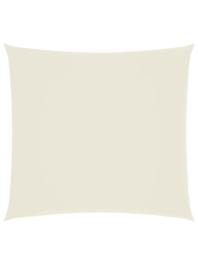 Sun Shade Sail, Cream, 7 × 7 m, Oxford Fabric, Square