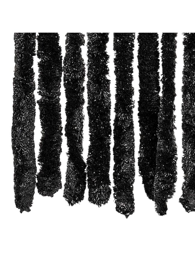Insect screen curtain, anthracite color, 100×220 cm, chenille 4