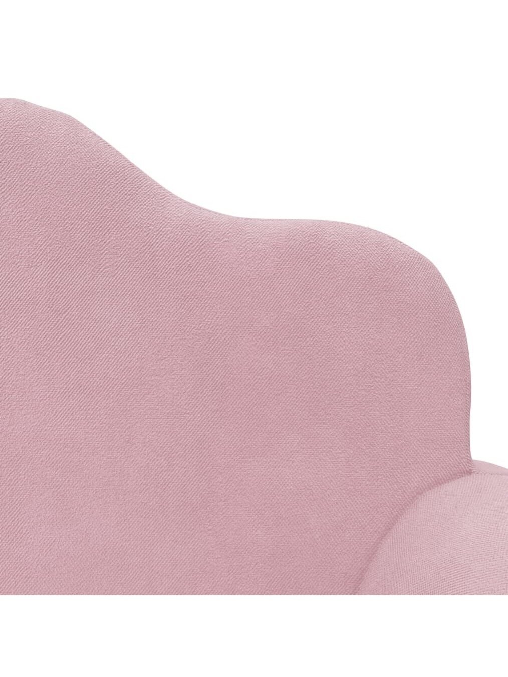 Vaikiška dvivietė sofa, rožinė, minkštas pliušinis 5