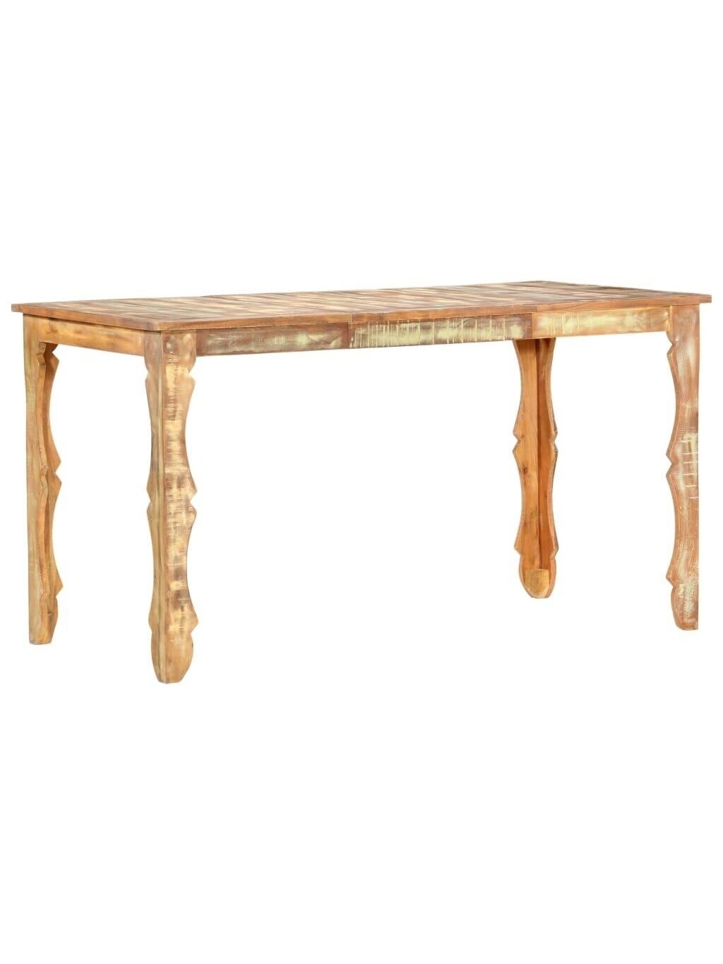 Dining table, 140 × 70 × 76 cm, solid reclaimed wood 1