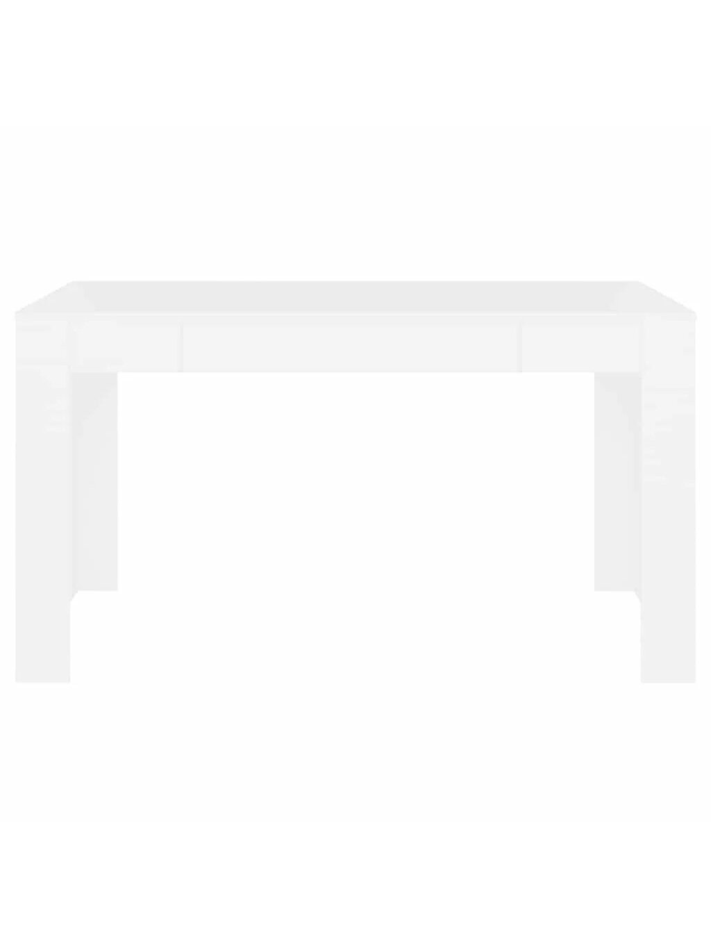 Dining Table, White, 140x74.5x76 cm, Recycled Wood 2 Dining Table, White, 140x74.5x76 cm, Recycled Wood 2