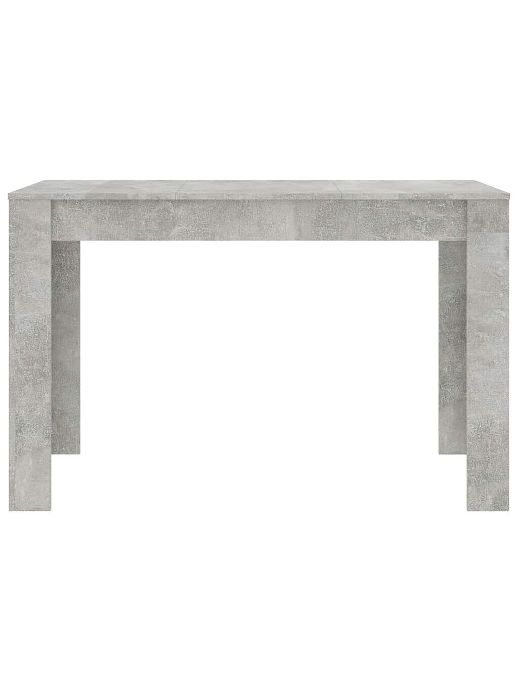 Valgomojo stalas, betono pilkas, 120x60x76cm, apdirbta mediena 3