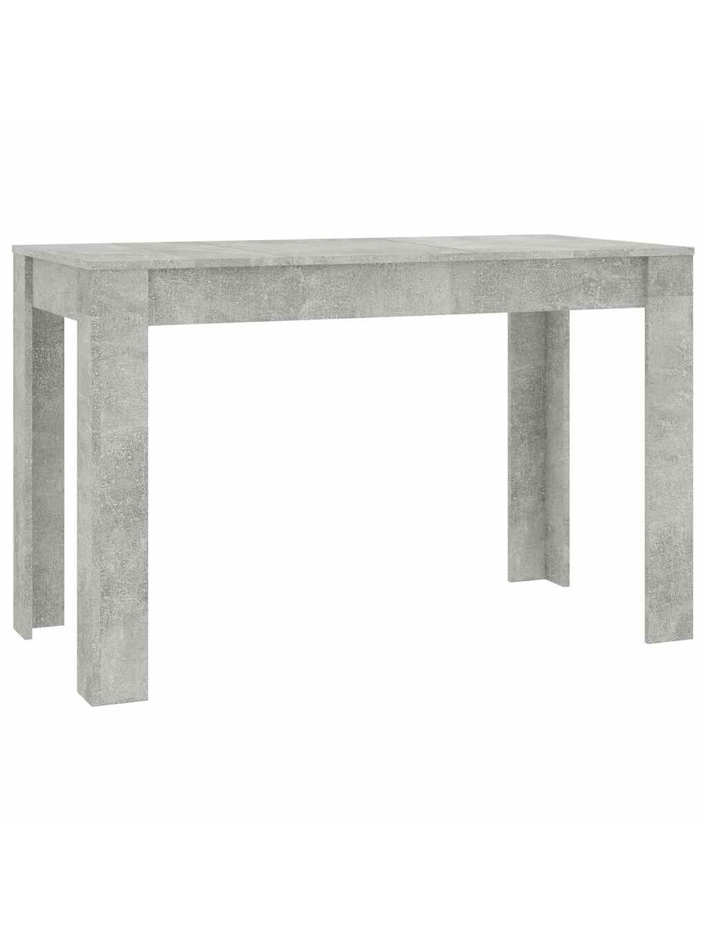Valgomojo stalas, betono pilkas, 120x60x76cm, apdirbta mediena 1