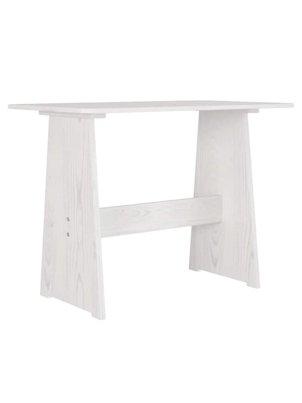 Dining table with bench REINE, white, pine 4