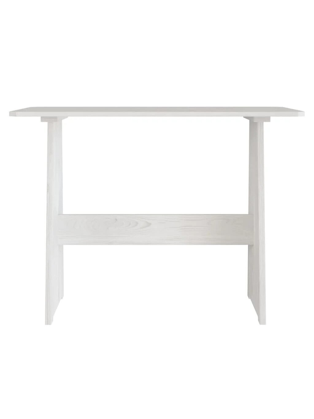 Dining table with bench REINE, white, pine 5