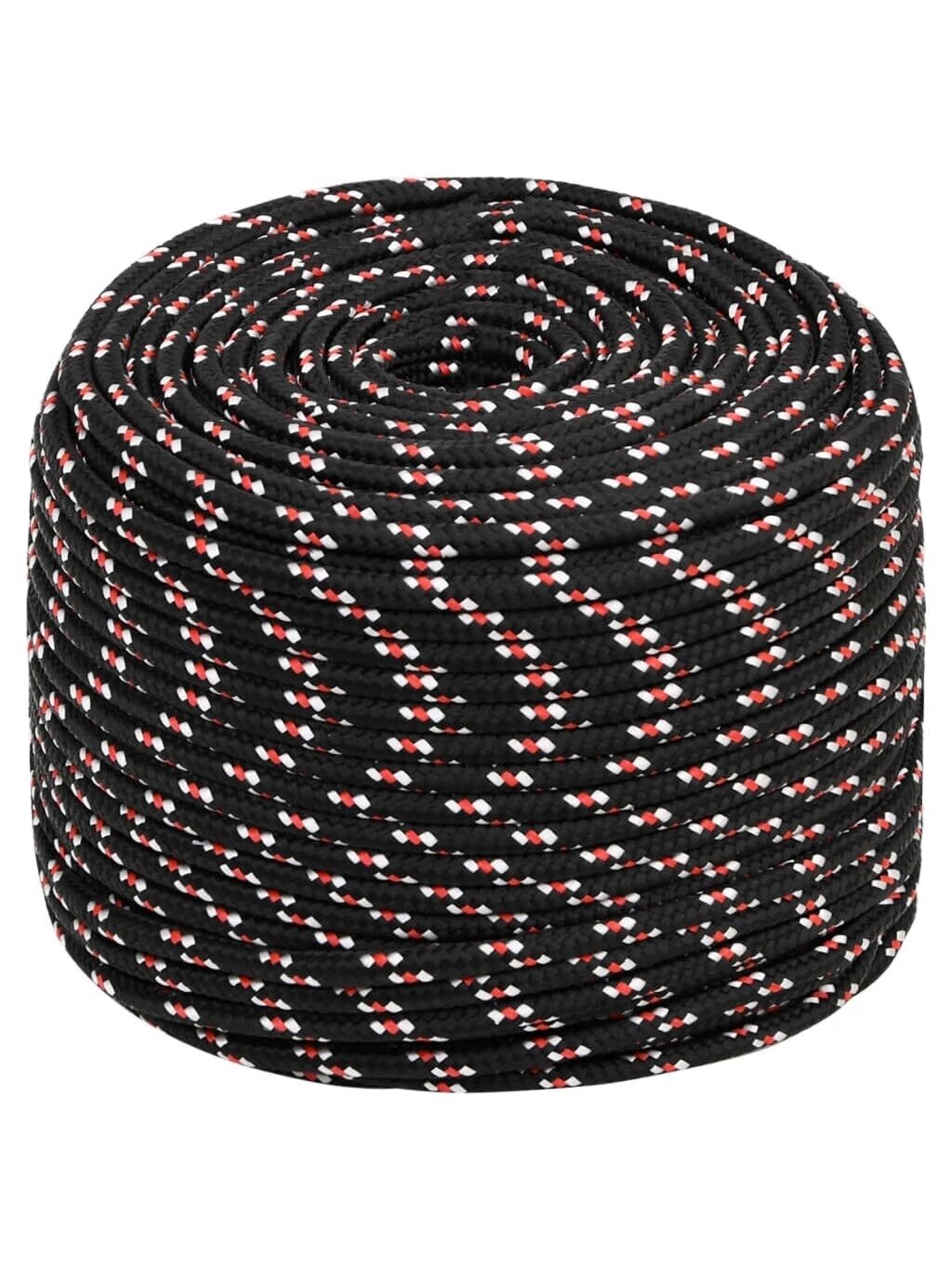 Boat rope, black, 6 mm, 25 m, polypropylene 1