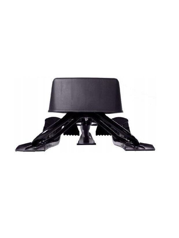Children’s sled with steering wheel and brake – 119 × 38 × 50.5 cm – black – metal frame, up to 90 kg 3