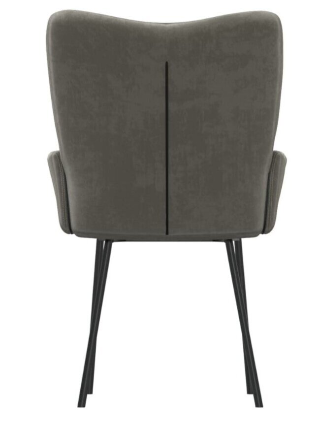 Söögitoolid, 2 tk, tumehall, samet 6
