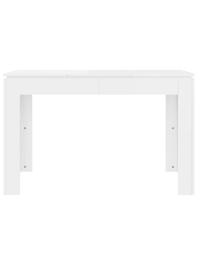 Valgomojo stalas, baltos spalvos, 120x60x76cm, apdirbta mediena 3