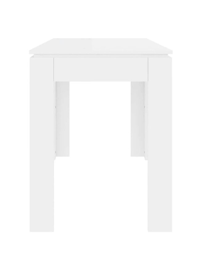 Valgomojo stalas, baltos spalvos, 120x60x76cm, apdirbta mediena 4