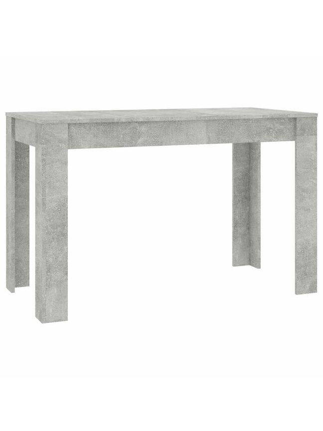 Valgomojo stalas, betono pilkas, 120x60x76cm, apdirbta mediena 1