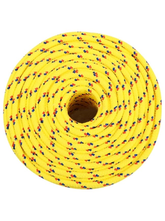 Boat rope, yellow, 6 mm, 25 m, polypropylene 2
