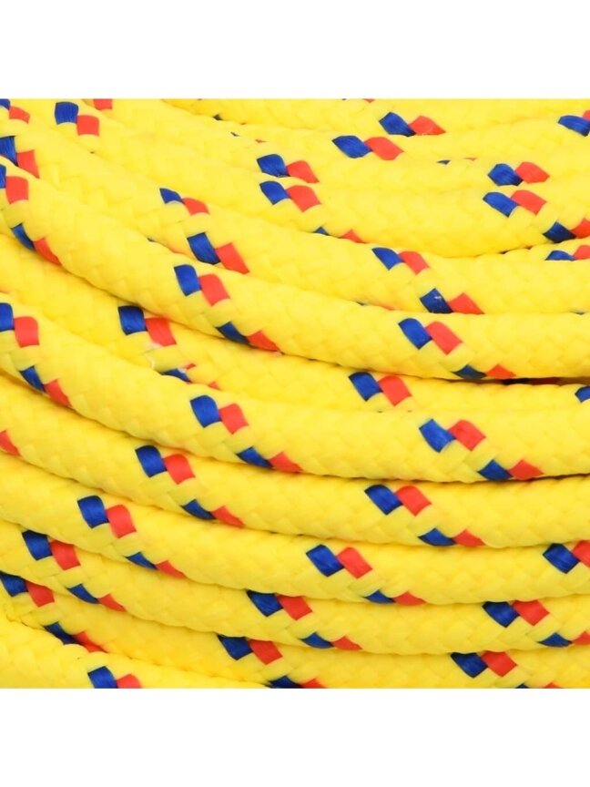 Boat rope, yellow, 6 mm, 25 m, polypropylene 3