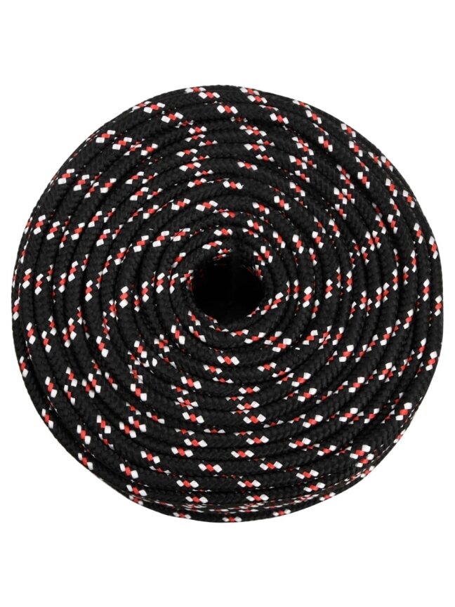 Boat rope, black, 6 mm, 25 m, polypropylene 2