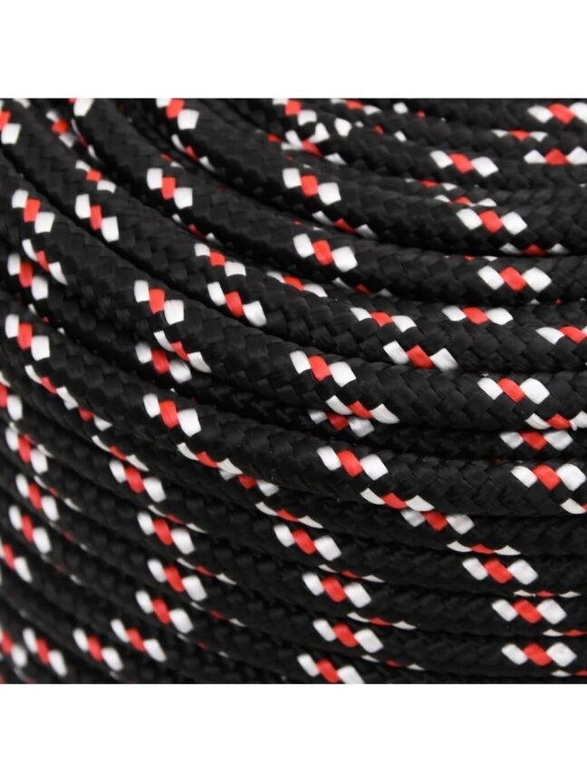 Boat rope, black, 6 mm, 25 m, polypropylene 3