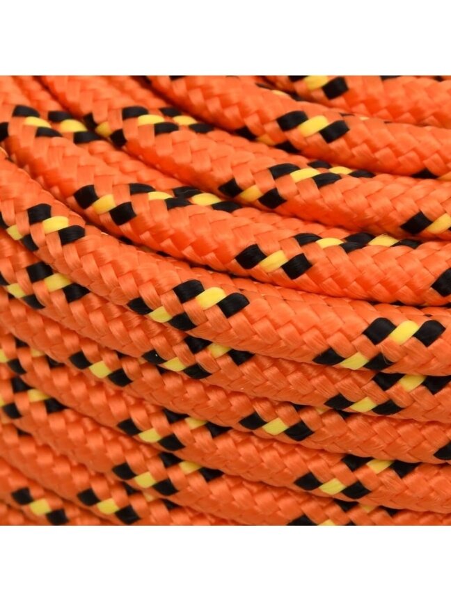 Laivas virve, oranža, 6 mm, 25 m, polipropilēns 2