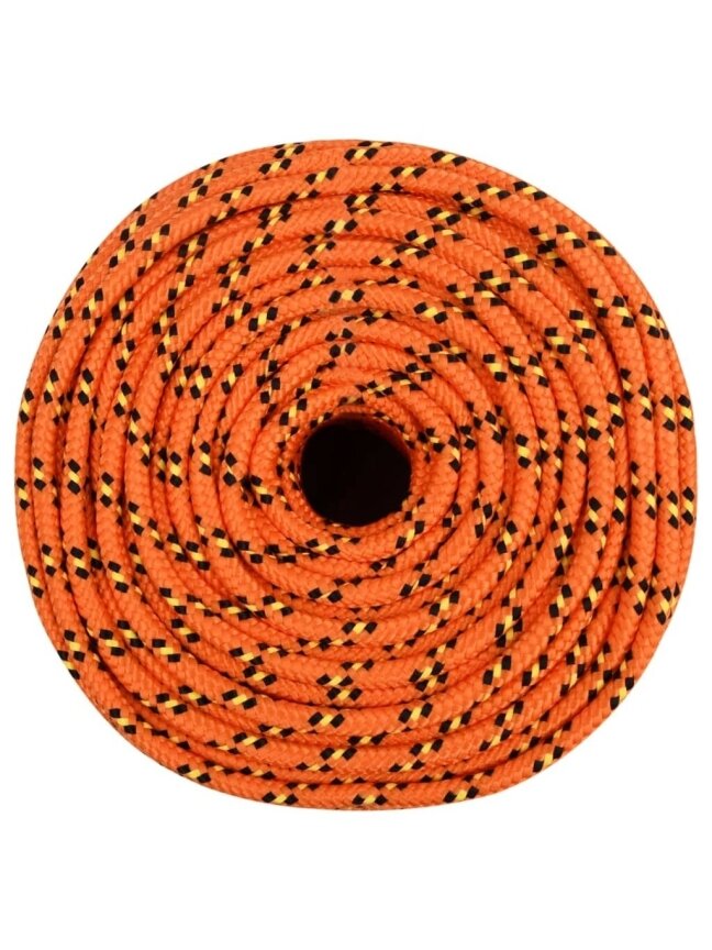 Laivas virve, oranža, 6 mm, 25 m, polipropilēns 3