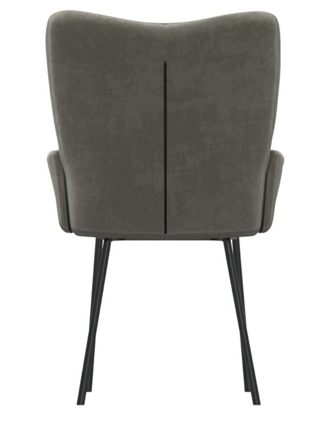 Söögitoolid, 2 tk, tumehall, samet 6