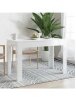 Dining table, white, 120 × 60 × 76 cm, engineered wood