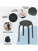 Set of 4 Dining Stools, Stackable | Kitchen Stools