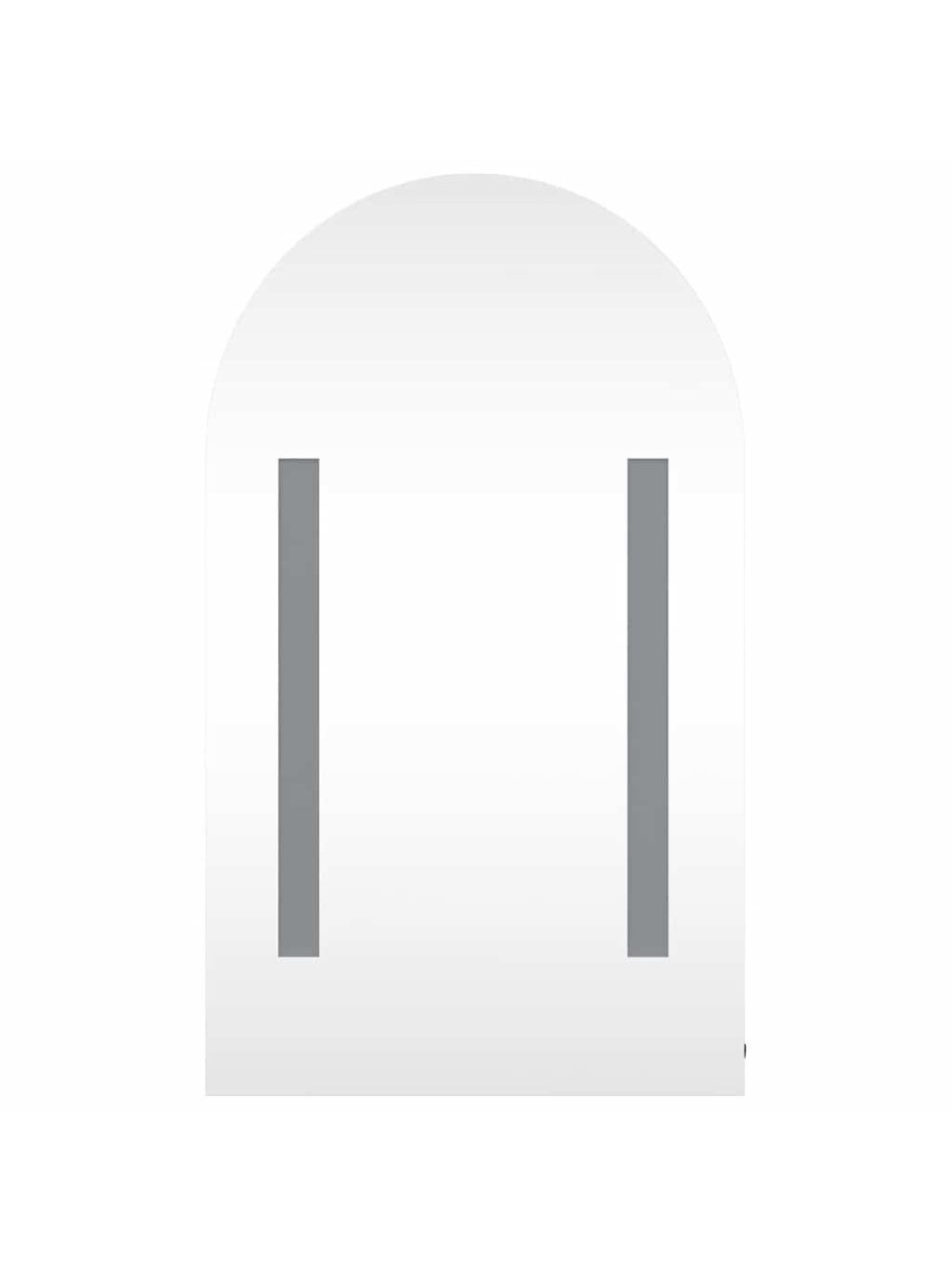 Bathroom Mirror Cabinet with LED, Black, 42 × 13 × 70 cm 4
