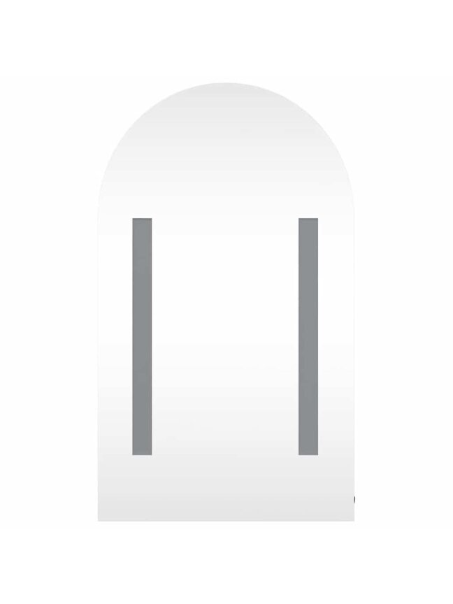 Bathroom Mirror Cabinet with LED, Black, 42 × 13 × 70 cm 4