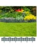 Lawn dividers, 17 pcs, green, 10 m