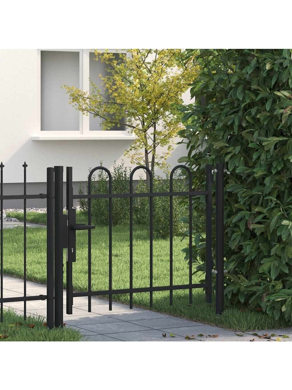 Single gate with rounded top, 100 × 75 cm