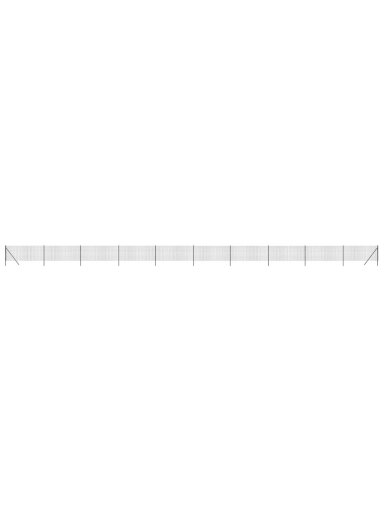 Wire mesh fence, anthracite, 1x25 m, galvanized steel