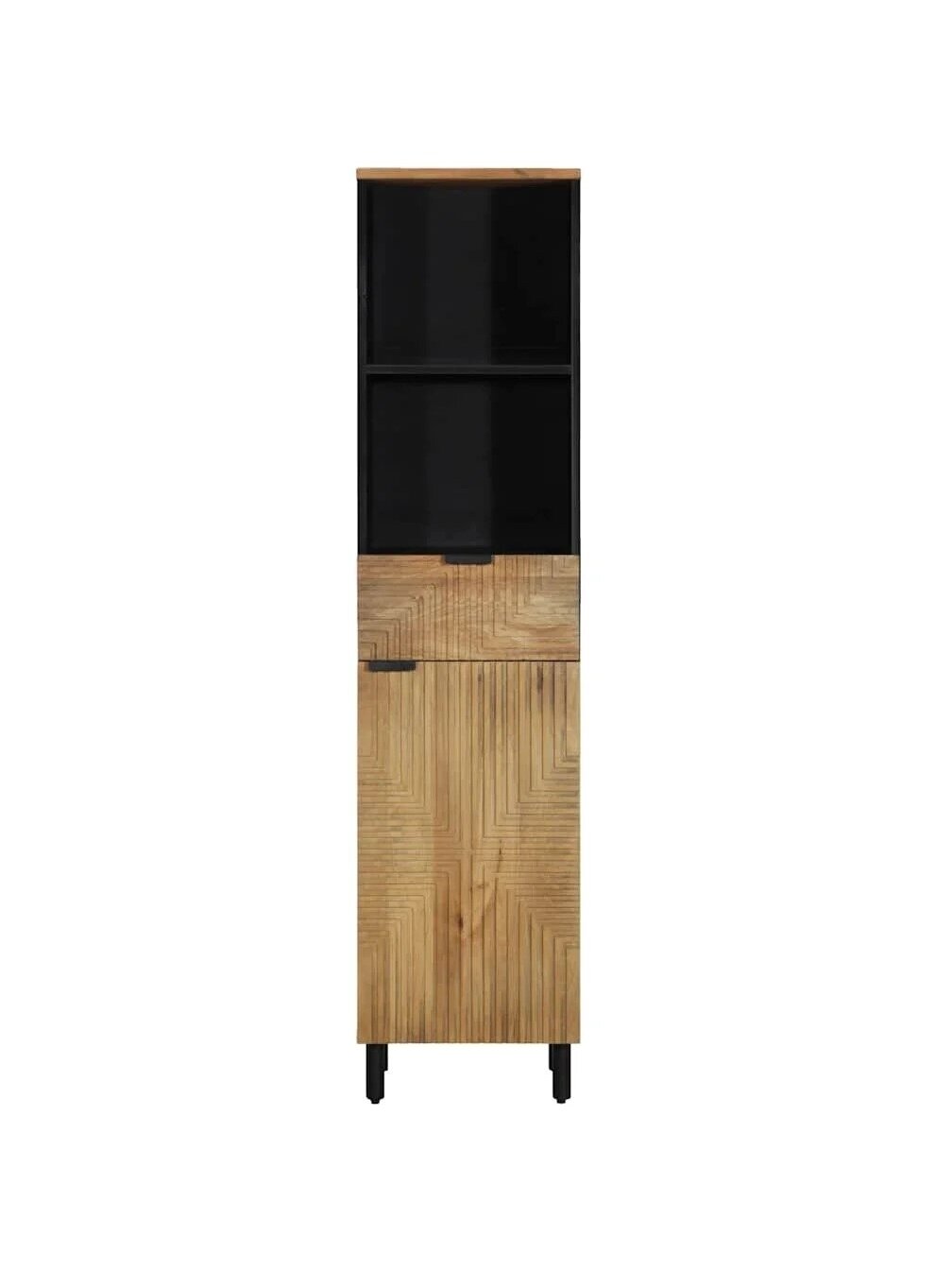 Bathroom Cabinet, Brown, 38×33×160 cm, Solid Mango Wood 1 Bathroom Cabinet, Brown, 38×33×160 cm, Solid Mango Wood 1