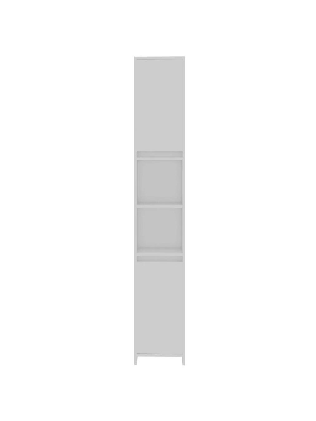 Bathroom cabinet, White, 30×30×183.5 cm, Wood 5 Bathroom cabinet, White, 30×30×183.5 cm, Wood 5