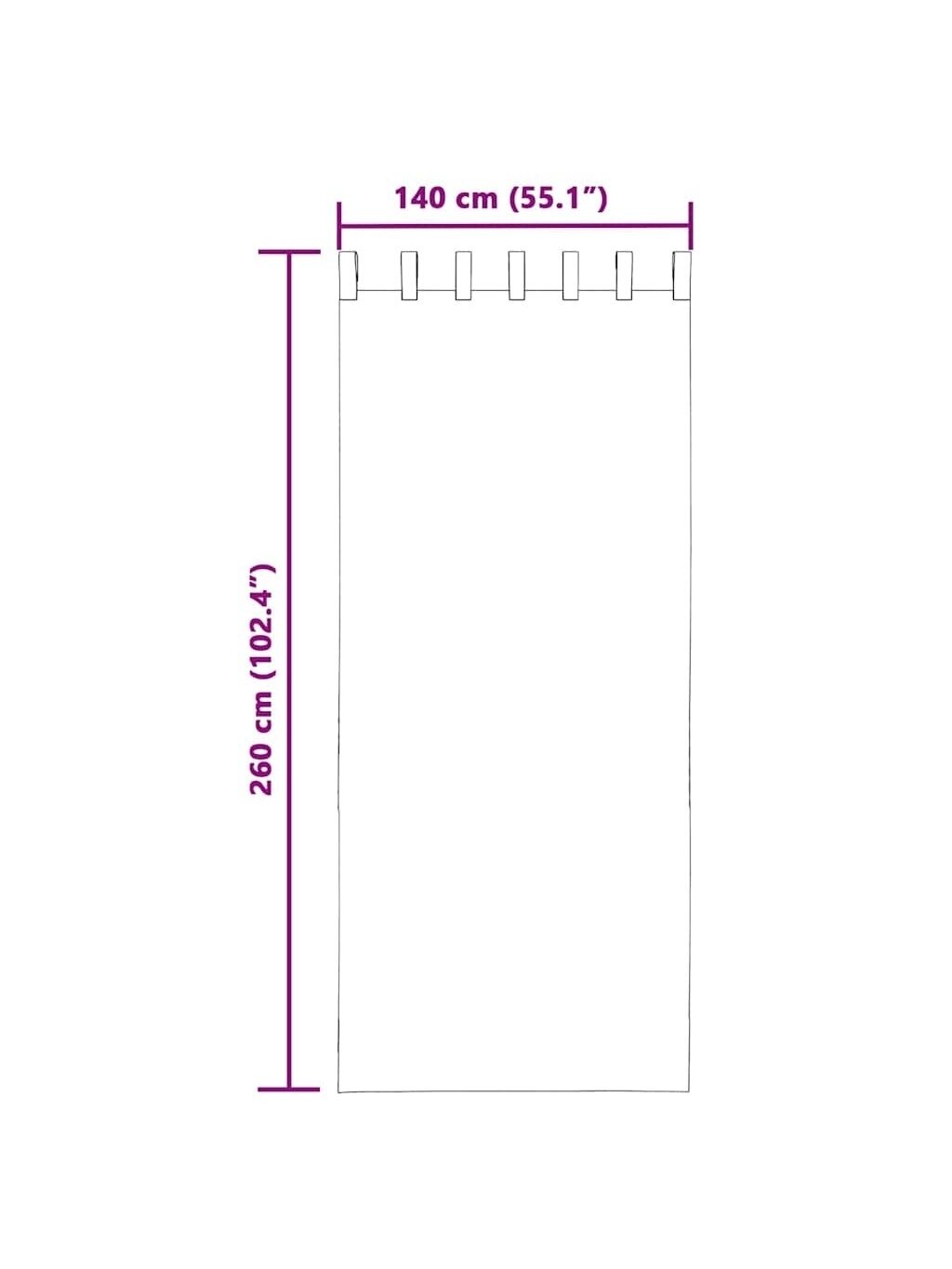 Voile curtains with top panel, 2 pcs, cream color 4
