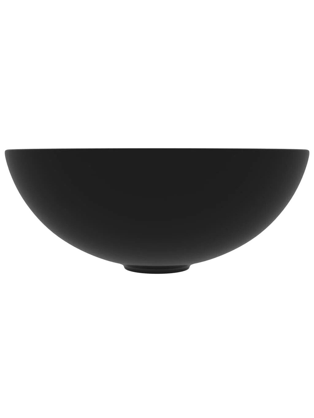 Bathroom sink, matte black, ceramic, round 2